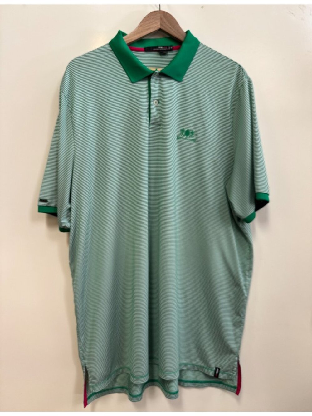 RLX Ralph Lauren Hurstbourne Country Club Golf Polo Shirt Men’s XXL Green Stripe